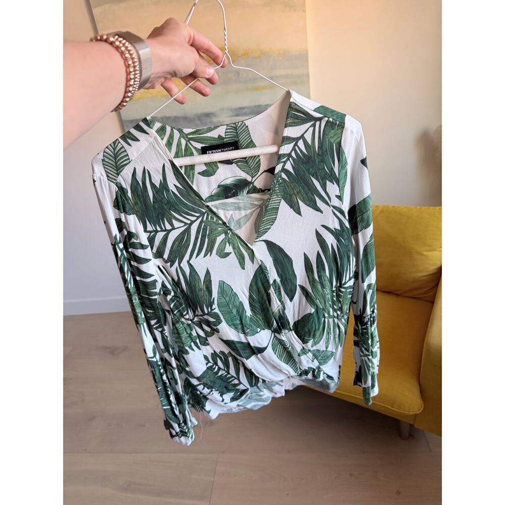 Fifteen Twenty Palm Blouse Small